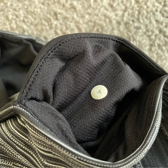 Lululemon Inspire Tight II Mesh Cyber Stripe Deep Coal RARE - Picture 4 of 15